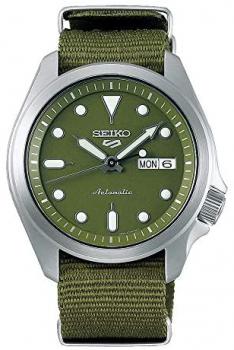 Seiko 5 Sports Green Dial Green Nylon Strap Men&rsquo;s Watch SRPE65K1