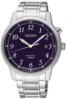 Seiko Men's Analogue Kinetic Watch with Stainless Steel Strap SKA777P1