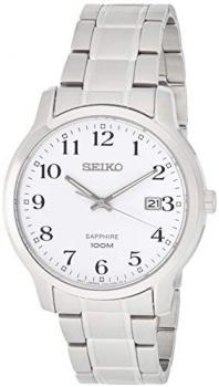 Seiko Mens Analogue Quartz Watch with Stainless Steel Strap SGEH67P1