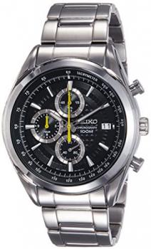 Seiko Men's Chronograph Quartz Watch with Stainless Steel Bracelet &ndash; SSB175P1