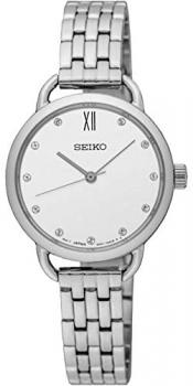Seiko Womens Analogue Quartz Watch with Stainless Steel Strap SUR697P1