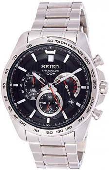 Seiko Mens Chronograph Quartz Watch with Stainless Steel Strap SSB299P1