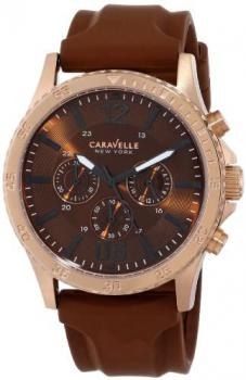 Caravelle New York Men's 44A102 Analog Display Japanese Quartz Brown Watch