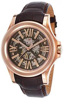 Bulova Accu Swiss Kirkwood Men's Automatic Watch with Brown Dial Analogue Display and Brown Leather Strap 64A105