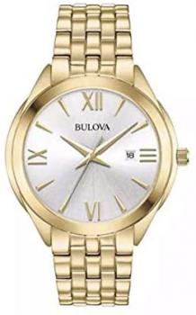 Bulova Womens Analogue Classic Quartz Watch with Stainless Steel Strap 97L160