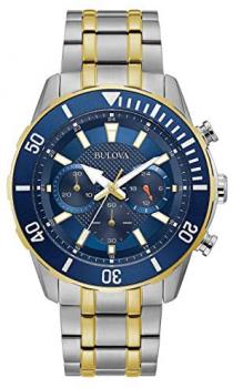 Bulova Men's Chronograph Quartz Watch with Stainless Steel Strap 98A246