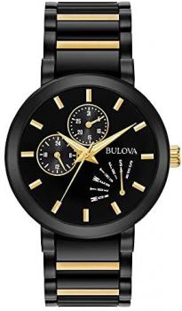 Bulova Mens Multi dial Quartz Watch with Stainless Steel Strap 98C124