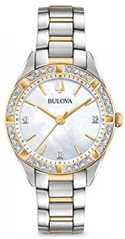 Bulova Womens Analogue Classic Quartz Watch with Stainless Steel Strap 98R263