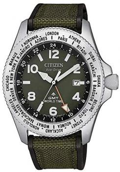 Citizen Men's Analog Solar Powered Watch with Nylon Strap BJ7100-23X