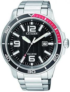 Citizen Men's Quartz Watch with Black Dial Analogue Display Quartz Stainless Steel AW152051E
