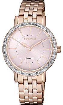 CITIZEN Womens Analogue Quartz Watch with Stainless Steel Strap EL3043-81X