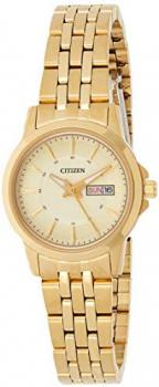 Citizen Womens Analogue Quartz Watch with Stainless Steel Strap EQ0603-59PE