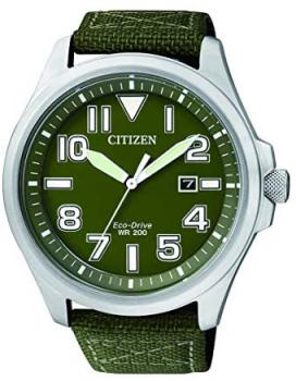 Citizen Men's Analogue Classic Solar Powered Watch with Textile Strap AW1410-32X