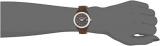 Fossil Ladies Mini Stella Aluminium Watch Es2963 with Brown Dial, Stone Encrusted Topring, Brown IP Case and Bracelet