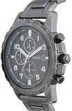 Fossil Men's 45mm Dean Stainless Steel Smoke Chronograph Watch