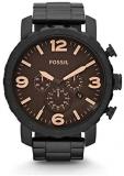 Fossil - Nate Chronograph Black Ion-Plated Men's Watch -JR1356
