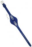 Fossil LB-ES3318 Watch Strap Quick Release Original Replacement Band ES 3318 Leather Watch Strap 8 mm, Blue