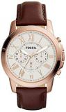 Fossil Grant Watch for Men - Analog Leather Band - FS4991