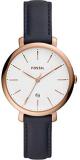 Fossil Womens Analogue Quartz Watch with Real Leather Strap ES4630