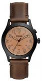 FOSSIL The Archival Series Starmaster Three-Hand Brown Leather for Men Watch LE1084