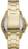 Fossil FB - 03 Chronograph Watch with Gold Tone Stainless Steel Strap for Men FS5727