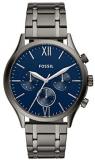 Fossil Fenmore Midsize Multifunction Watch with Smoke Grey Stainless Steel Strap for Men BQ2401