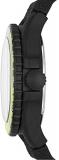 Fossil Limited Edition FB-GMT Dual-Time Watch with Black Silicone Strap for Men LE1107