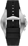 Fossil HR Latitude - Hybrid Smartwatch with Black Silicone Strap for Men FTW7020