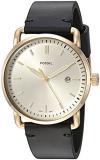Fossil Men's Medium Round Face Leather Strap Watch