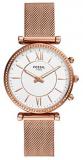 FOSSIL Hybrid Smartwatch Carlie Rose Gold-Tone Stainless Steel FTW5060