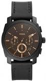Fossil Mens Analogue Quartz Watch with Real Leather Strap FS5586
