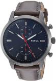 Fossil Men's Chronograph Quartz Watch with Leather Strap FS5378