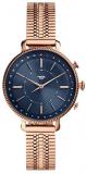 Fossil Hybrid Smartwatch Cameron Rose Gold-Tone Stainless Steel Woman FTW5061