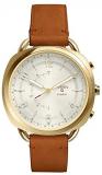 Fossil Womens Analogue Quartz Connected Wrist Watch with Leather Strap FTW1201