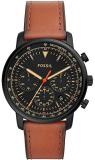 Fossil Mens Chronograph Quartz Watch with Leather Strap FS5501