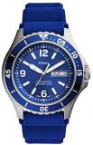 Fossil FB-02 Analogue Quartz Watch with Navy Blue Silicone Strap for Men FS5700