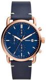Fossil Mens Chronograph Quartz Watch with Leather Strap FS5404