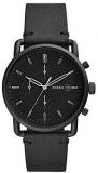 Fossil Mens Chronograph Quartz Watch with Leather Strap FS5504