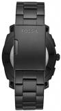 Fossil Mens Analogue Digital Watch with Stainless Steel Strap FTW1165
