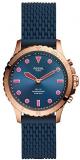 Fossil FB-01 - Hybrid Smartwatch Blue Dial with Navy Silicone Strap for Women - ...