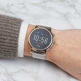 Fossil Gen 5 Smartwatch Julianna HR with Touchscreen and Silver Tone Stainless Steel mesh Strap for Women FTW6061