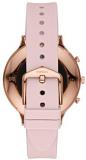 Fossil Hybrid Smartwatch HR Charter with Beige Silicone Strap for Women FTW7013