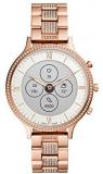Fossil Hybrid Smartwatch HR Charter with Rose Gold Stainless Steel Strap for Women FTW7012