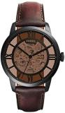 Fossil Men's Analog Automatic Watch with Leather Strap ME3098