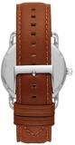 Fossil Copeland Analogue Quartz Watch with Brown Leather Strap for Men FS5737