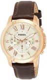 Fossil Men's Chronograph Quartz Watch with Leather Strap FS4991