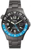 Fossil Limited Edition FB-GMT Dual Time Watch with Smoke Titanium Strap for Men ...
