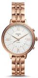 Fossil Jacqueline Hybrid Women's Smartwatch - Rose Gold-Tone Stainless Steel FTW...