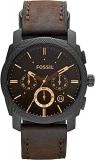 Fossil Men's Chronograph Quartz Watch with Leather Strap FS4656