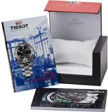 Tissot Men's 43mm Black Rubber Band Titanium Case S. Sapphire Swiss Quartz Digital Watch T0134204720100